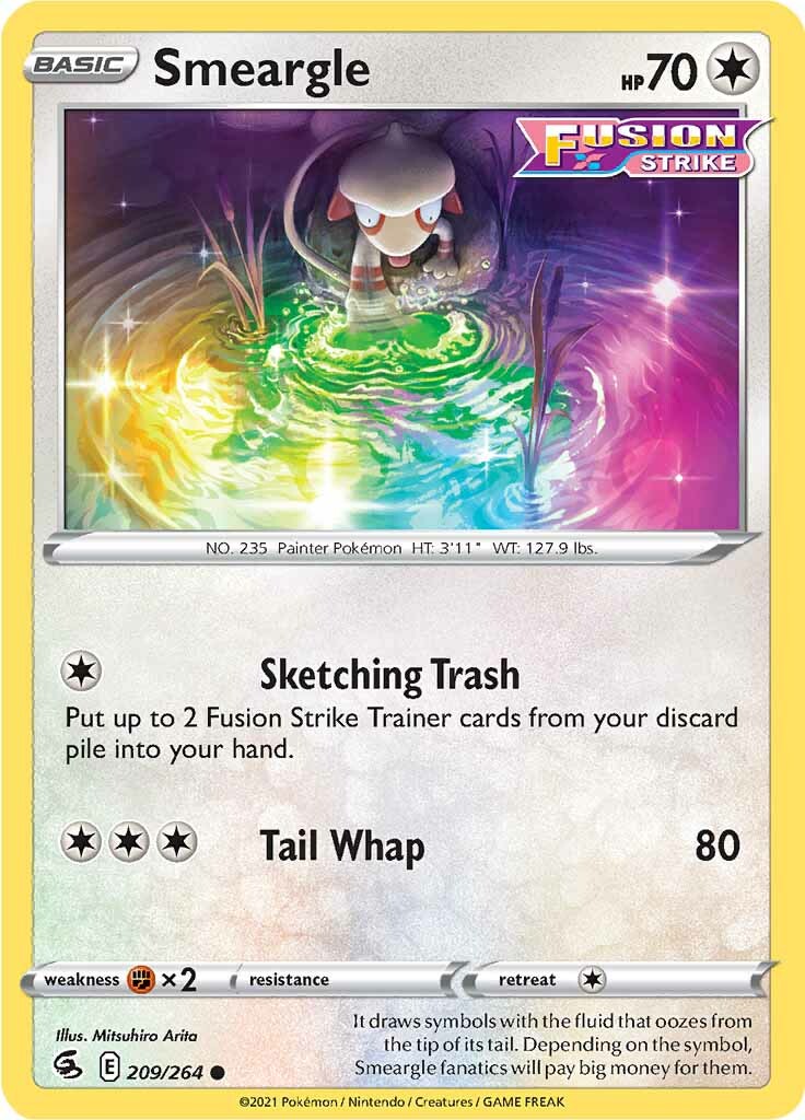 Smeargle (209/264) [Sword & Shield: Fusion Strike] | Dumpster Cat Games