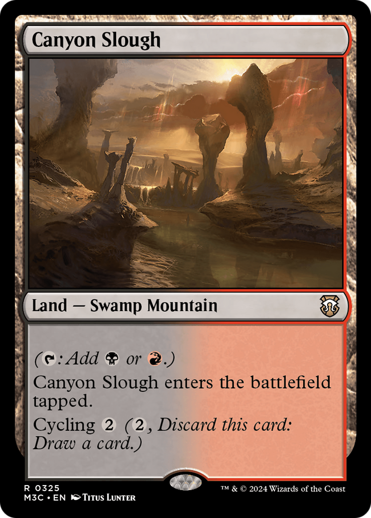 Canyon Slough (Ripple Foil) [Modern Horizons 3 Commander] | Dumpster Cat Games