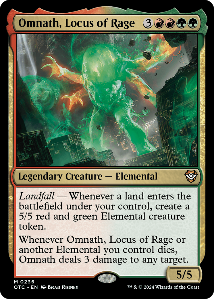 Omnath, Locus of Rage [Outlaws of Thunder Junction Commander] | Dumpster Cat Games