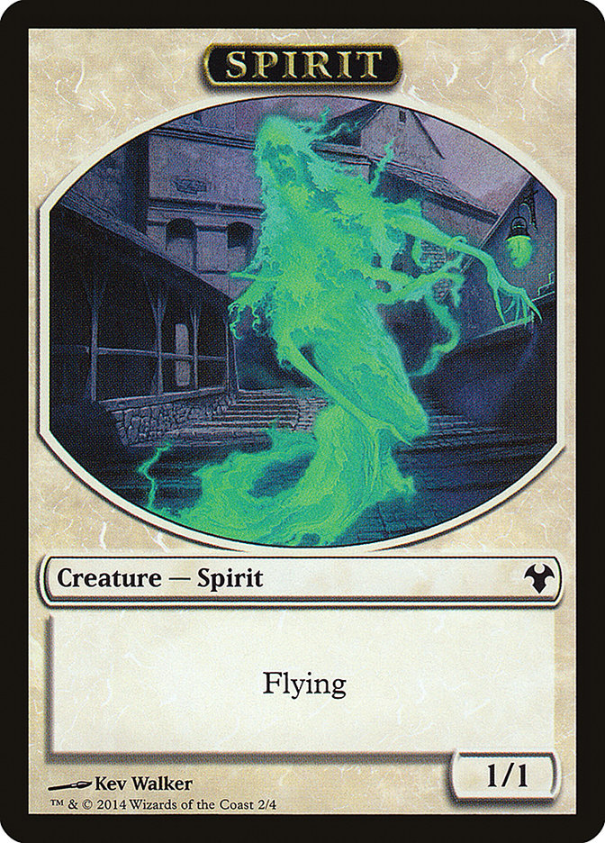 Myr // Spirit Double-Sided Token [Modern Event Deck 2014 Tokens] | Dumpster Cat Games