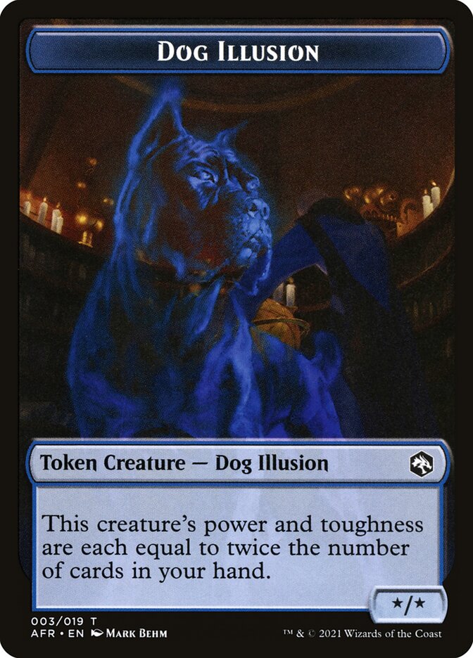 Angel // Dog Illusion Double-Sided Token [Dungeons & Dragons: Adventures in the Forgotten Realms Tokens] | Dumpster Cat Games