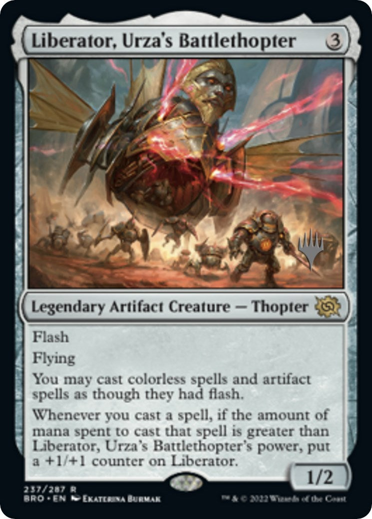 Liberator, Urza's Battlethopter (Promo Pack) [The Brothers' War Promos] | Dumpster Cat Games