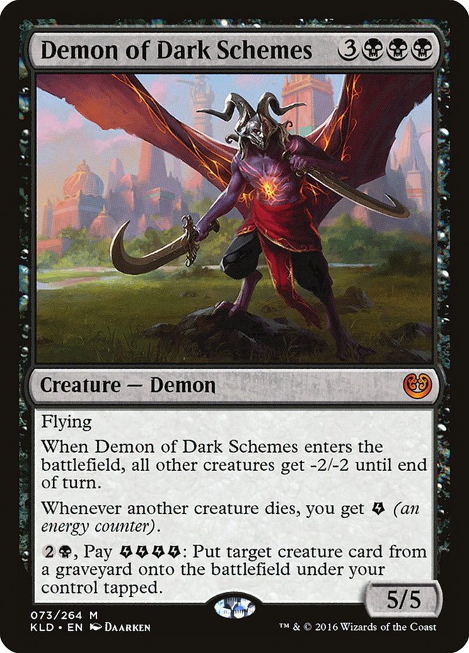 Demon of Dark Schemes [Kaladesh] | Dumpster Cat Games