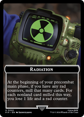 Radiation // Clue Double-Sided Token [Fallout Tokens] | Dumpster Cat Games