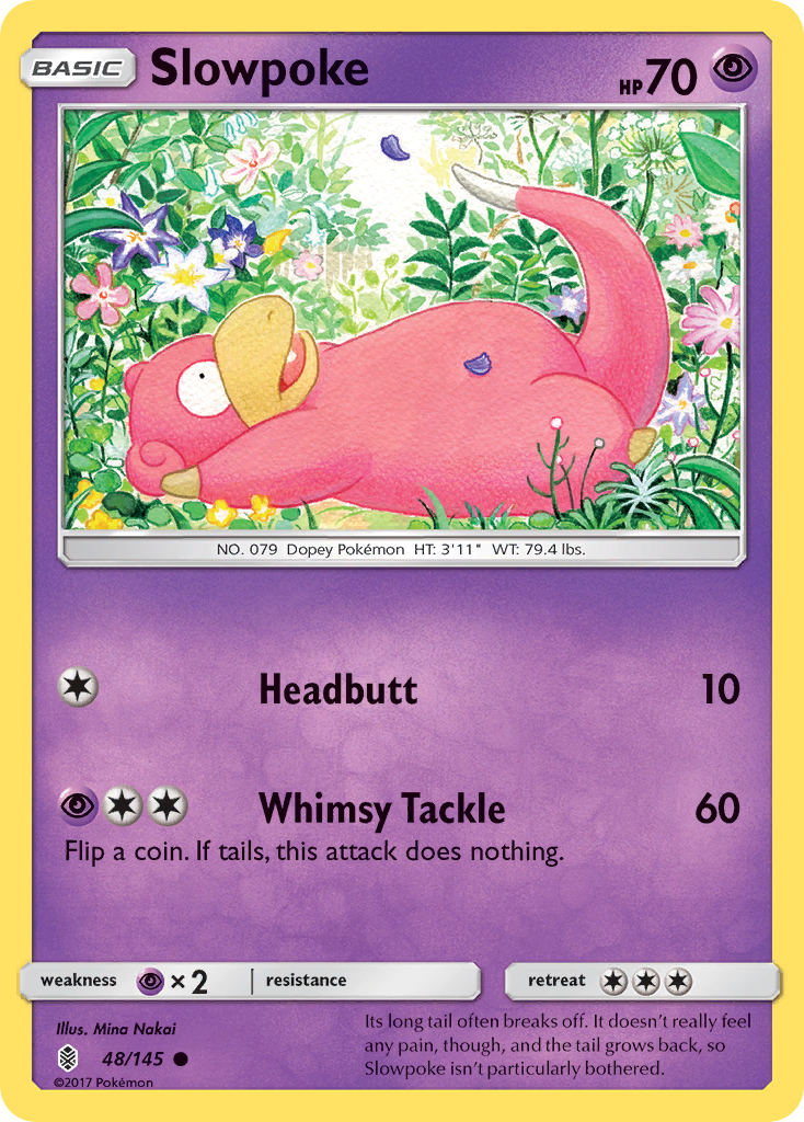 Slowpoke (48/145) [Sun & Moon: Guardians Rising] | Dumpster Cat Games