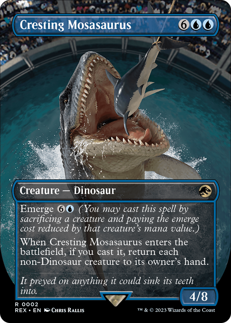 Cresting Mosasaurus (Borderless) [Jurassic World Collection] | Dumpster Cat Games