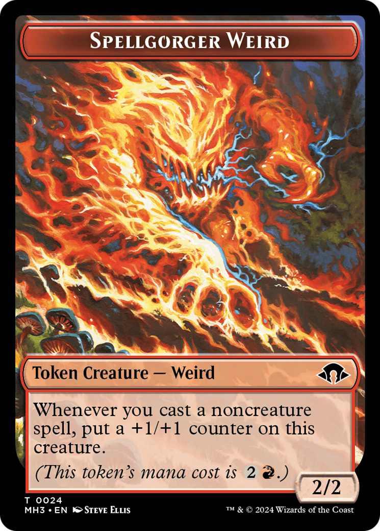 Eldrazi Spawn // Spellgorger Weird Double-Sided Token [Modern Horizons 3 Tokens] | Dumpster Cat Games