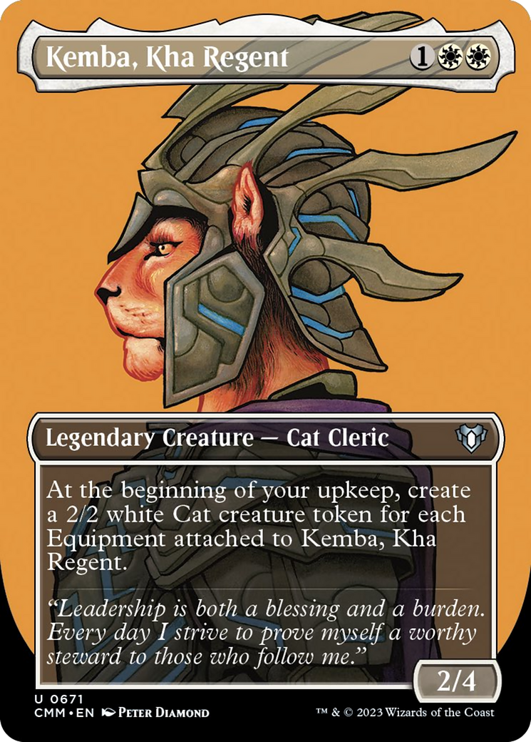 Kemba, Kha Regent (Borderless Profile) [Commander Masters] | Dumpster Cat Games