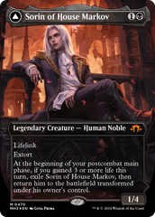 Sorin of House Markov // Sorin, Ravenous Neonate (Borderless) (Textured Foil) [Modern Horizons 3] | Dumpster Cat Games