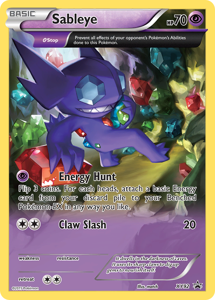 Sableye (XY92) [XY: Black Star Promos] | Dumpster Cat Games