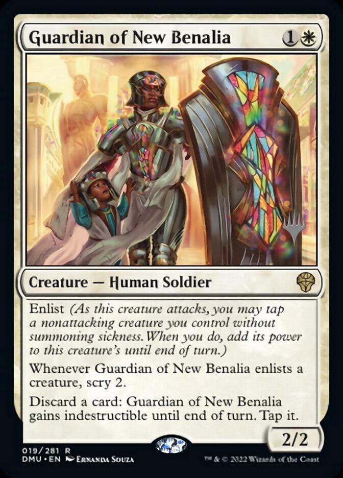 Guardian of New Benalia (Promo Pack) [Dominaria United Promos] | Dumpster Cat Games