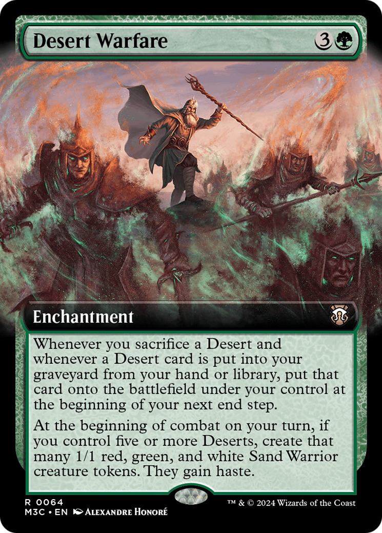 Desert Warfare (Extended Art) [Modern Horizons 3 Commander] | Dumpster Cat Games