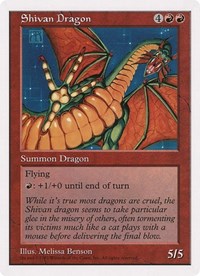 Shivan Dragon (Oversized) [Oversize Cards] | Dumpster Cat Games