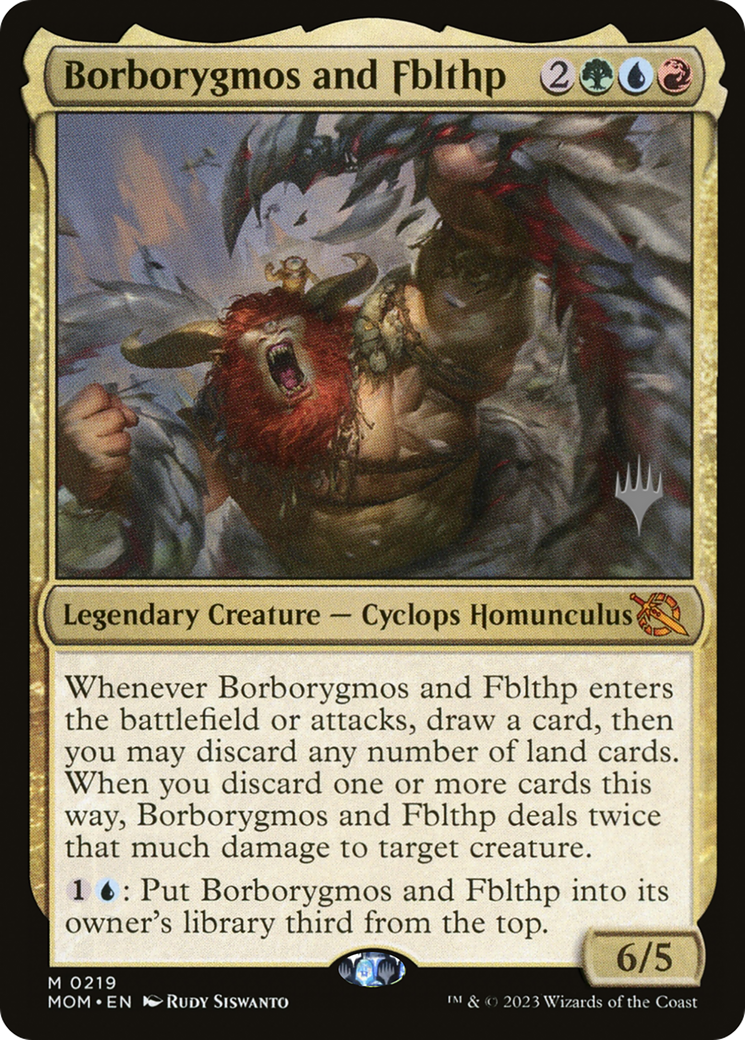 Borborygmos and Fblthp (Promo Pack) [March of the Machine Promos] | Dumpster Cat Games