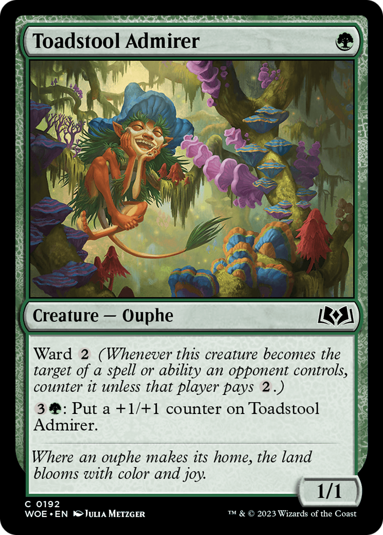 Toadstool Admirer [Wilds of Eldraine] | Dumpster Cat Games