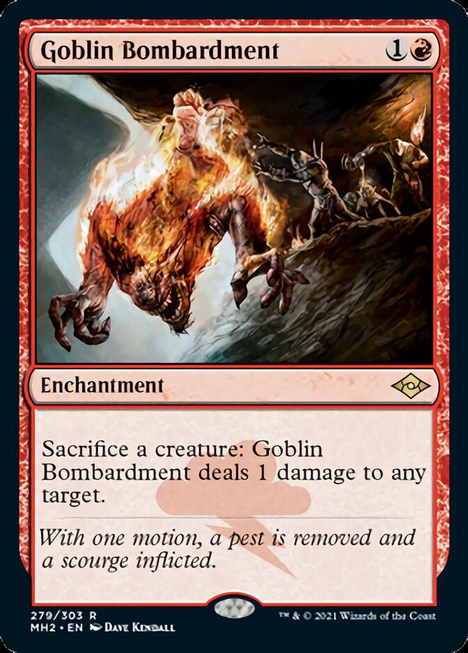 Goblin Bombardment (Foil Etched) [Modern Horizons 2] | Dumpster Cat Games