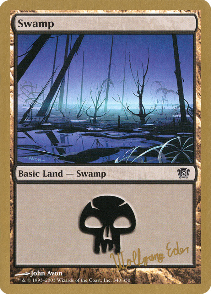 Swamp (we340) (Wolfgang Eder) [World Championship Decks 2003] | Dumpster Cat Games