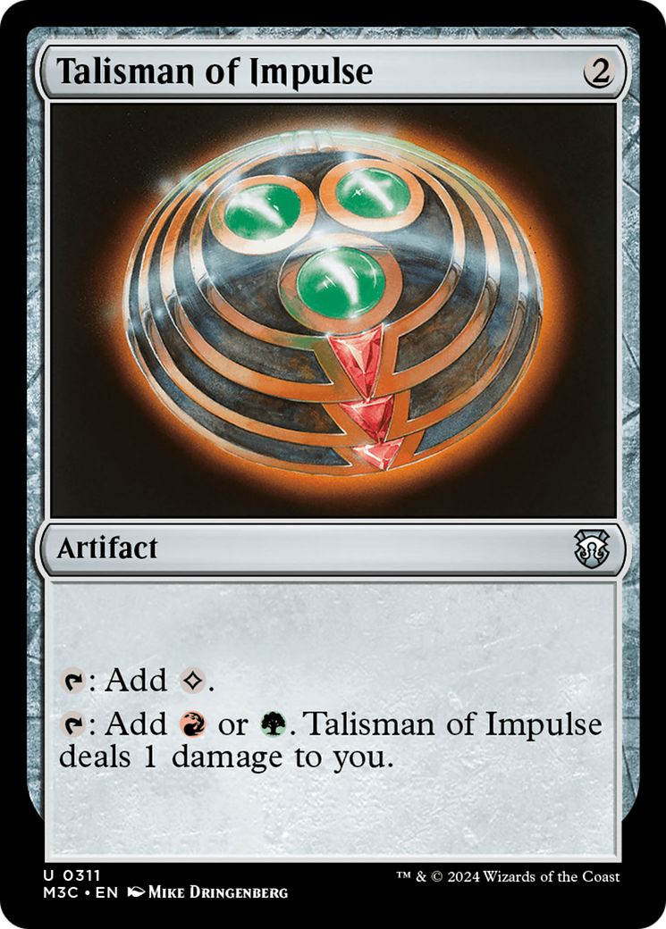 Talisman of Impulse (Ripple Foil) [Modern Horizons 3 Commander] | Dumpster Cat Games