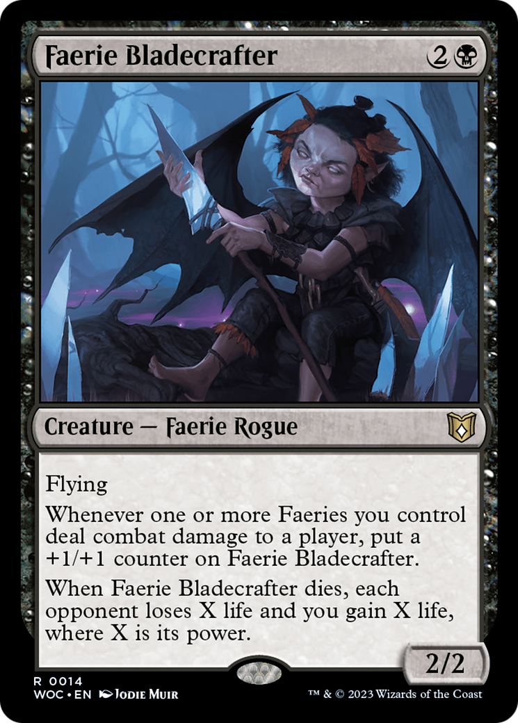 Faerie Bladecrafter [Wilds of Eldraine Commander] | Dumpster Cat Games