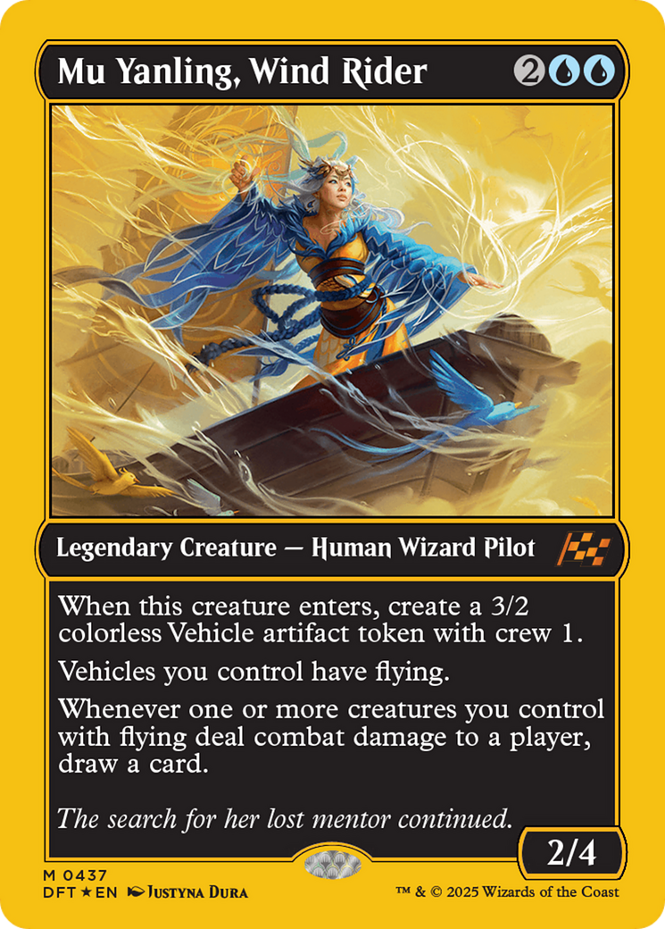 Mu Yanling, Wind Rider (First-Place Foil) [Aetherdrift] | Dumpster Cat Games