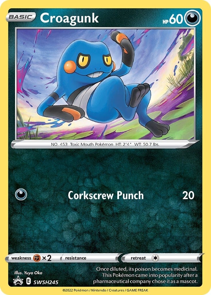 Croagunk (SWSH245) [Sword & Shield: Black Star Promos] | Dumpster Cat Games