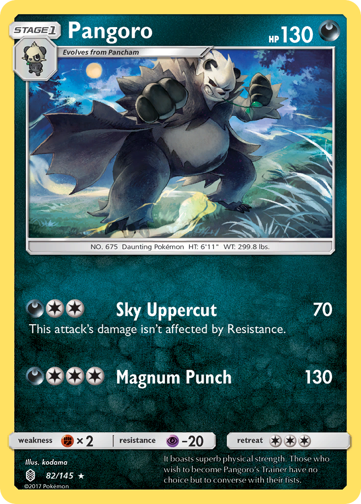 Pangoro (82/145) [Sun & Moon: Guardians Rising] | Dumpster Cat Games