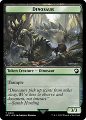 Copy // Dinosaur (0001) Double-Sided Token [The Lost Caverns of Ixalan Tokens] | Dumpster Cat Games