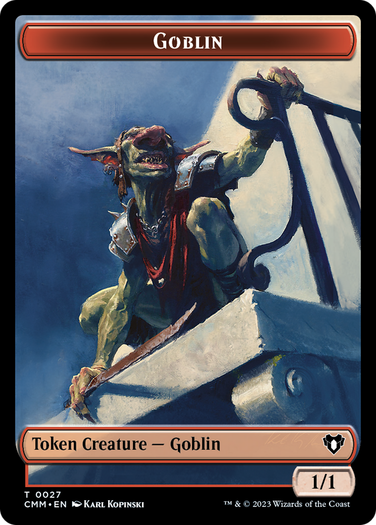 Goblin Token [Commander Masters Tokens] | Dumpster Cat Games