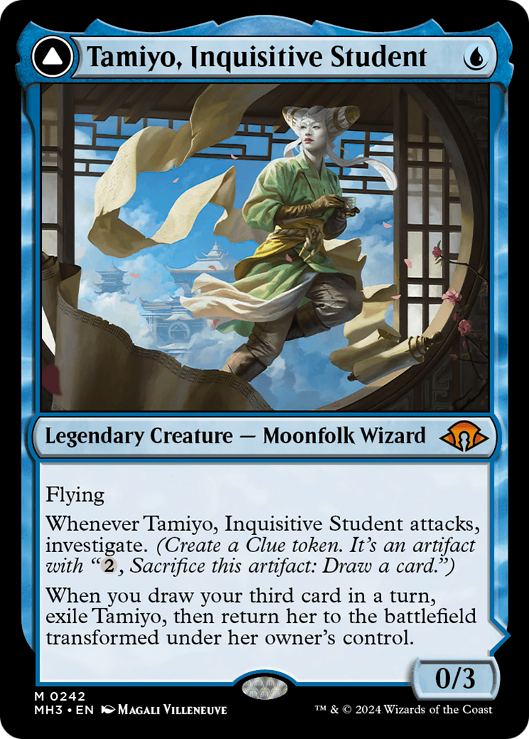 Tamiyo, Inquisitive Student // Tamiyo, Seasoned Scholar [Modern Horizons 3] | Dumpster Cat Games