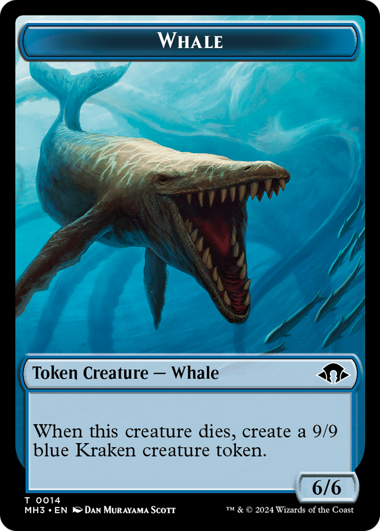 Whale // Energy Reserve Double-Sided Token [Modern Horizons 3 Tokens] | Dumpster Cat Games