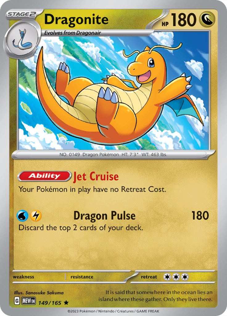 Dragonite (149/165) [Scarlet & Violet 151] | Dumpster Cat Games