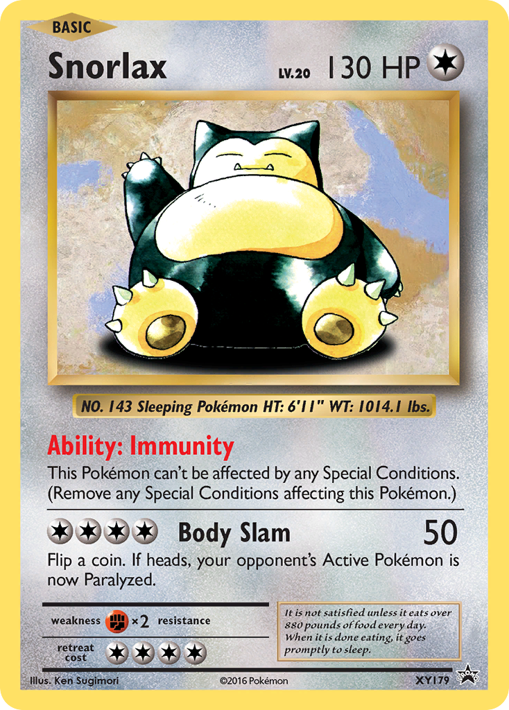 Snorlax (XY179) [XY: Black Star Promos] | Dumpster Cat Games