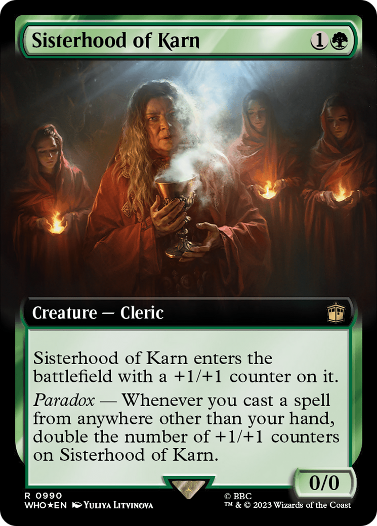 Sisterhood of Karn (Extended Art) (Surge Foil) [Doctor Who] | Dumpster Cat Games