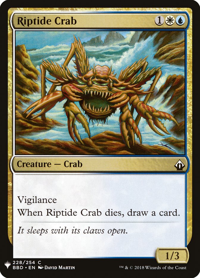 Riptide Crab [Mystery Booster] | Dumpster Cat Games