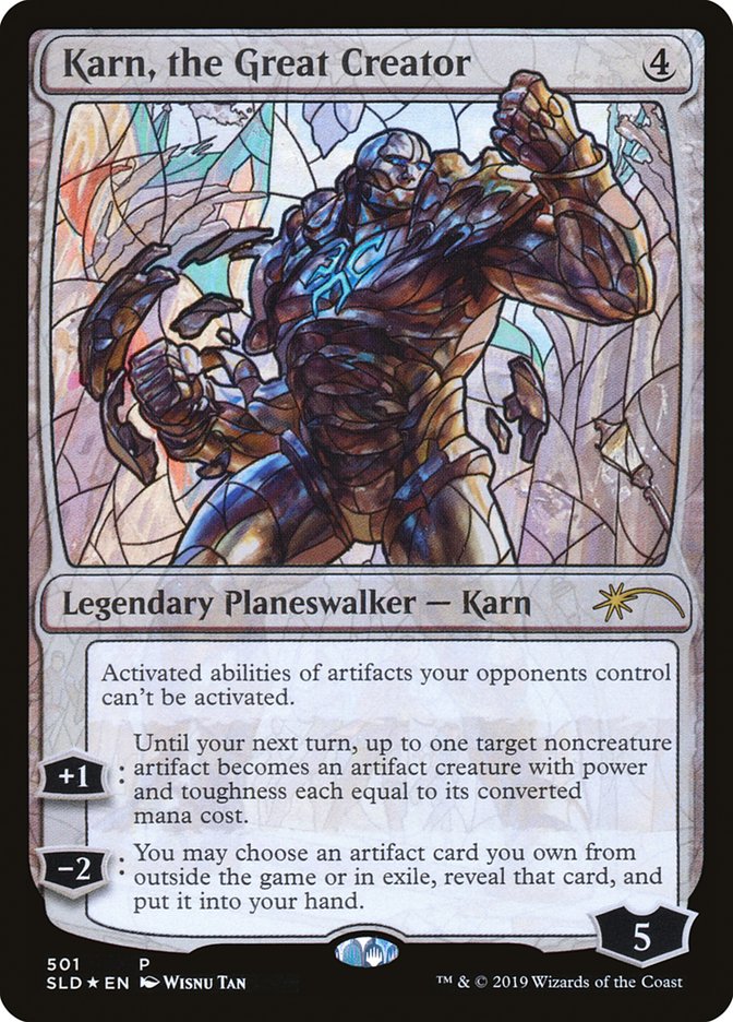 Karn, the Great Creator (Stained Glass) [Secret Lair Drop Promos] | Dumpster Cat Games