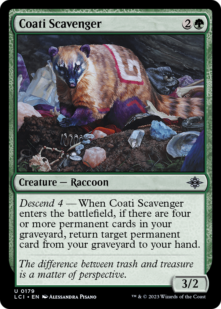 Coati Scavenger [The Lost Caverns of Ixalan] | Dumpster Cat Games