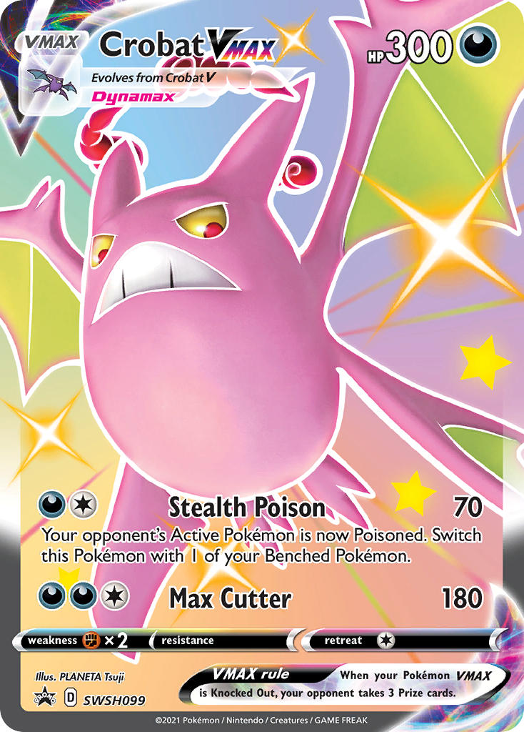 Crobat VMAX (SWSH099) (Jumbo Card) [Sword & Shield: Black Star Promos] | Dumpster Cat Games