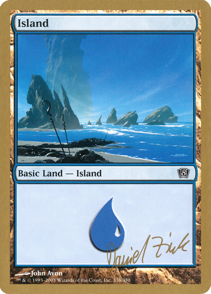 Island (dz336) (Daniel Zink) [World Championship Decks 2003] | Dumpster Cat Games