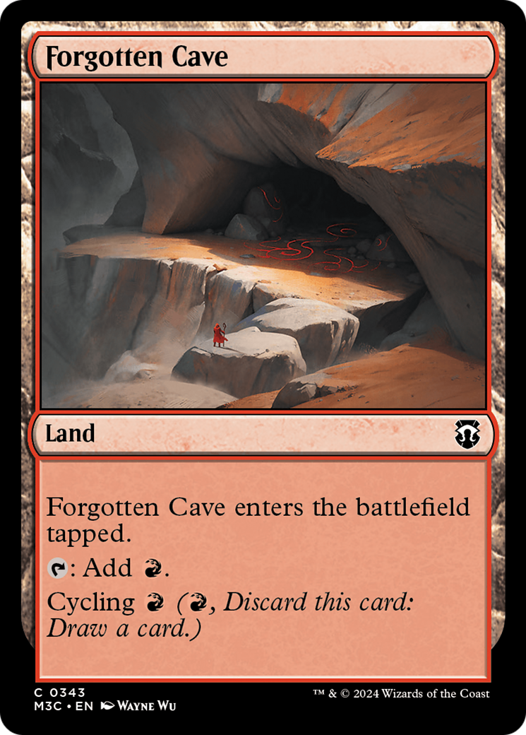 Forgotten Cave (Ripple Foil) [Modern Horizons 3 Commander] | Dumpster Cat Games