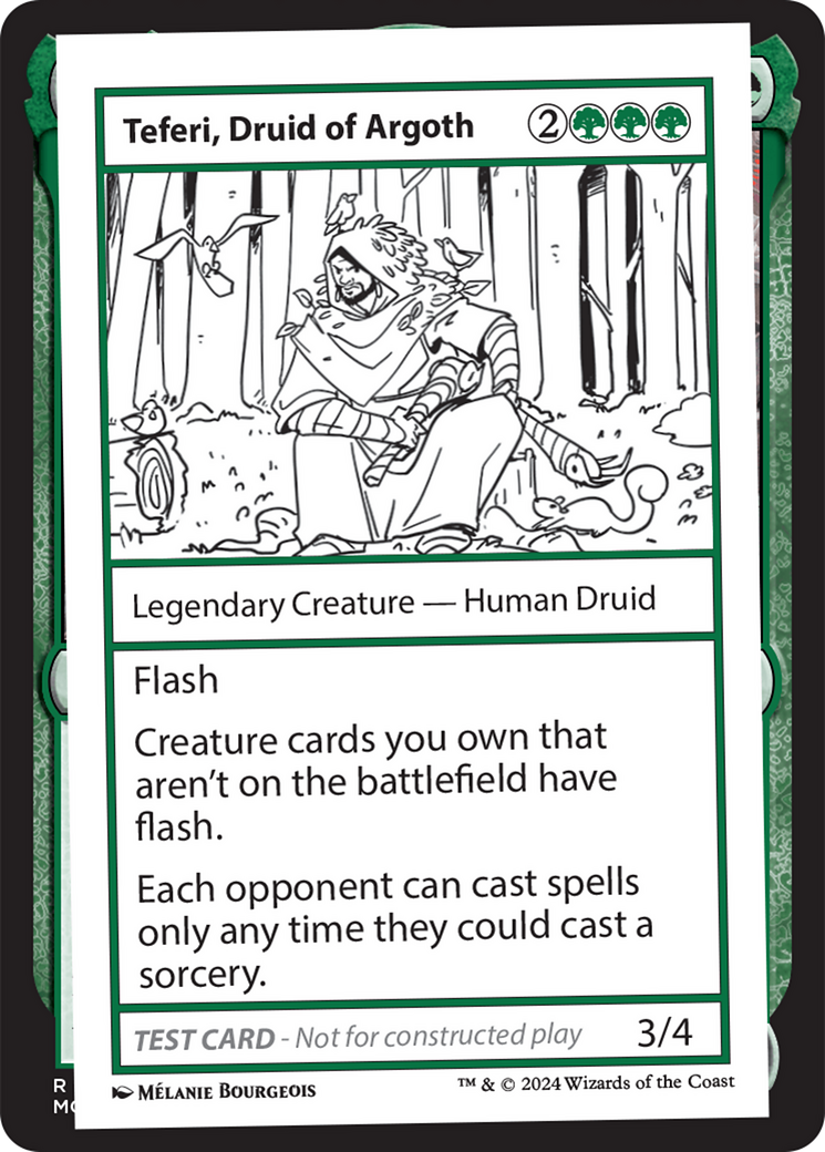 Teferi, Druid of Argoth [Mystery Booster 2 Playtest Cards] | Dumpster Cat Games