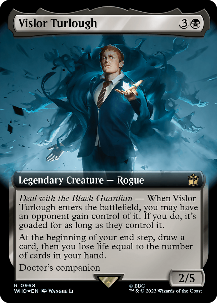 Vislor Turlough (Extended Art) (Surge Foil) [Doctor Who] | Dumpster Cat Games