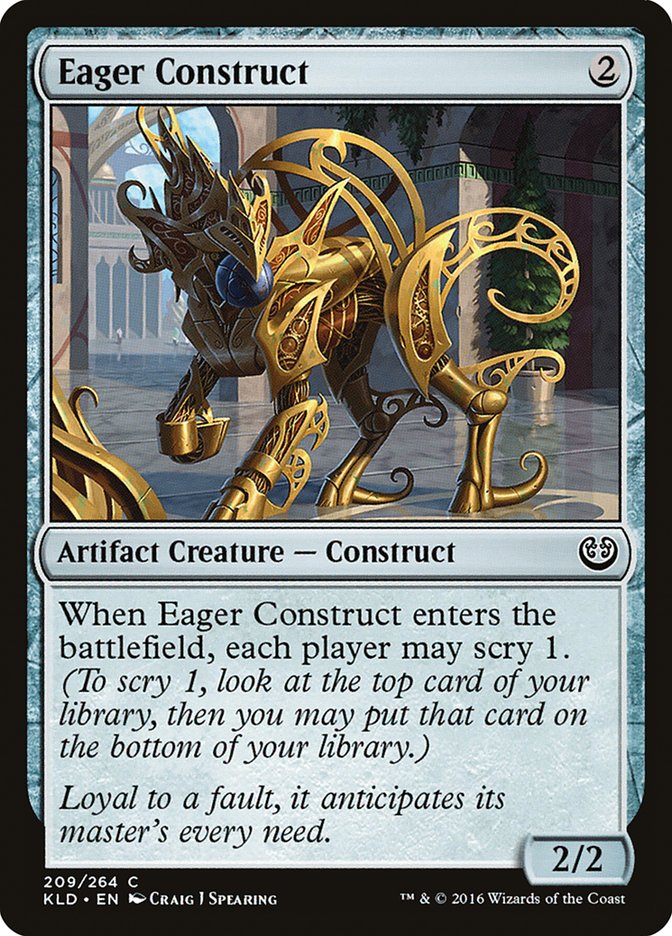 Eager Construct [Kaladesh] | Dumpster Cat Games