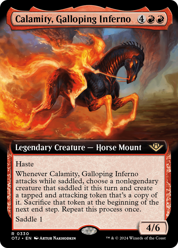 Calamity, Galloping Inferno (Extended Art) [Outlaws of Thunder Junction] | Dumpster Cat Games