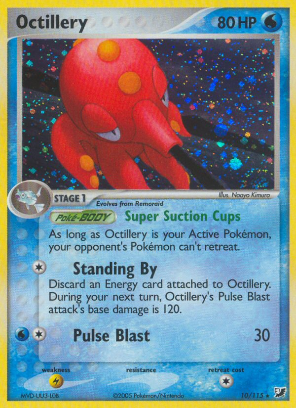 Octillery (10/115) [EX: Unseen Forces] | Dumpster Cat Games