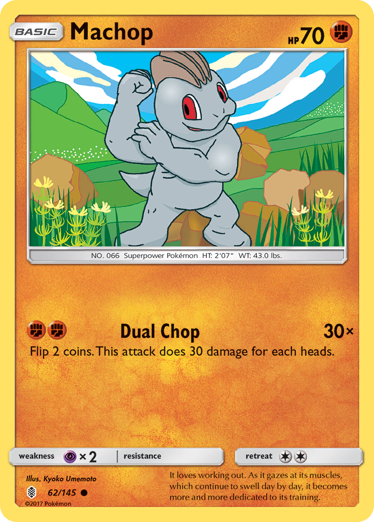 Machop (62/145) [Sun & Moon: Guardians Rising] | Dumpster Cat Games