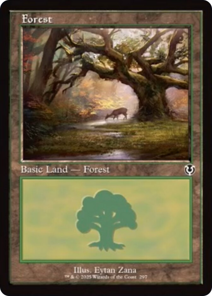 Forest (297) (Retro Frame) [Innistrad Remastered] | Dumpster Cat Games