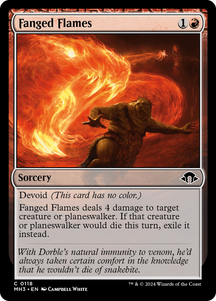 Fanged Flames [Modern Horizons 3] | Dumpster Cat Games