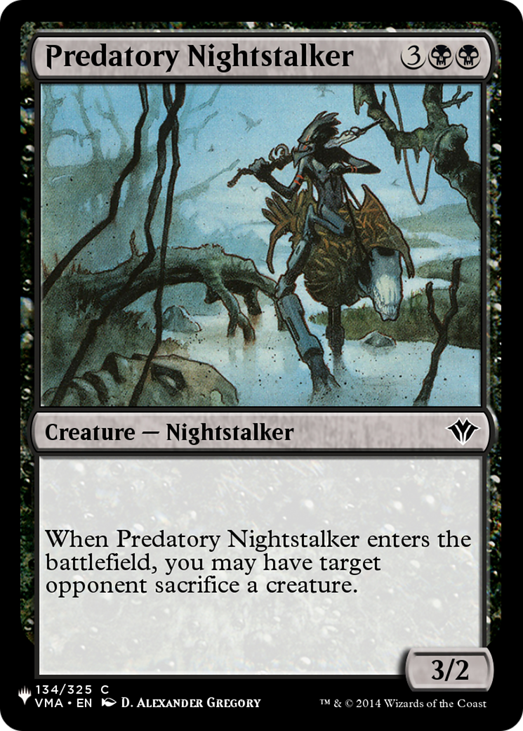 Predatory Nightstalker [The List] | Dumpster Cat Games