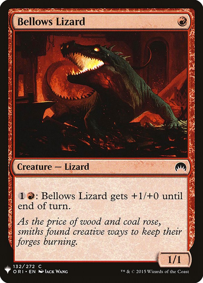 Bellows Lizard [Mystery Booster] | Dumpster Cat Games