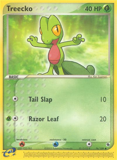 Treecko (76/109) [EX: Ruby & Sapphire] | Dumpster Cat Games